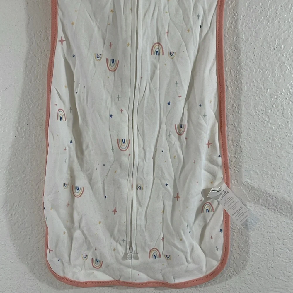 DUOMIAOMIAO Baby Transition Swaddle Blanket Rainbows Print Size 3-6 Months NEW